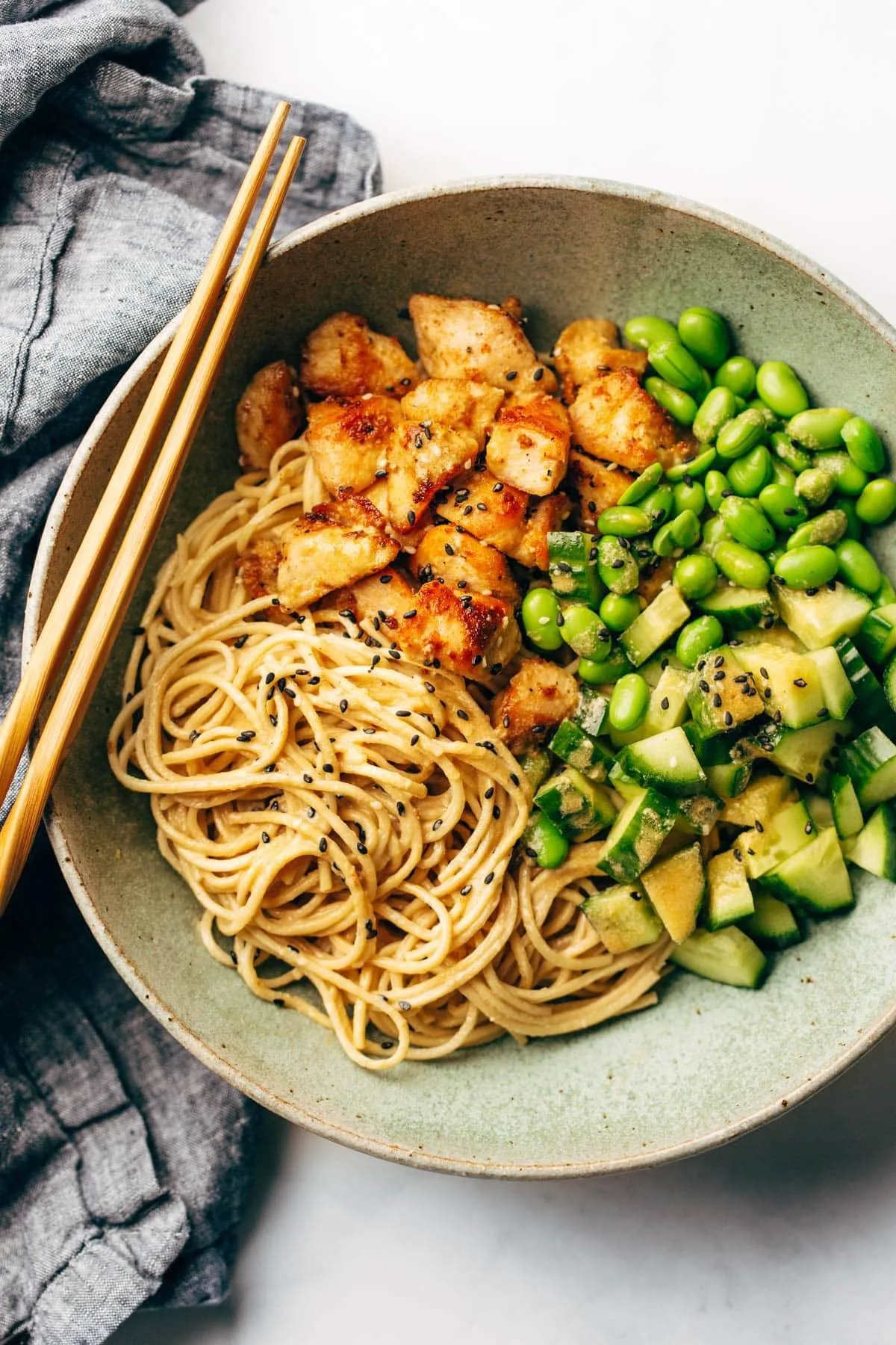 15 Minute Meal Prep: Sesame Noodle Bowls