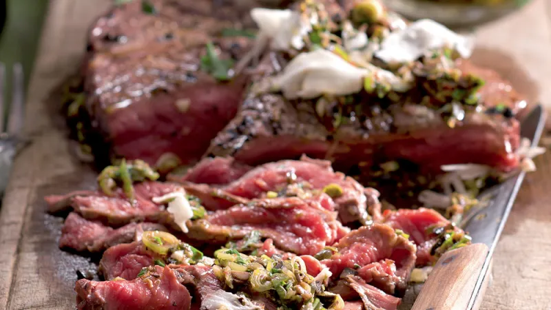 Tagliata s olivovou salsou
