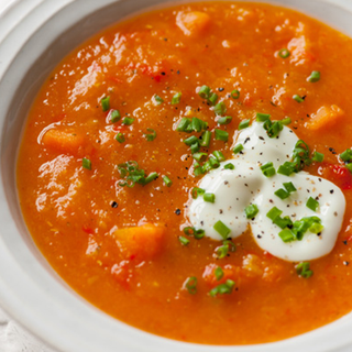 Hearty vegetable and lentil soup