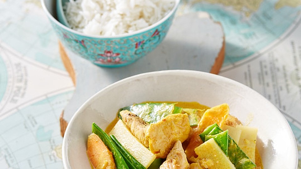 Thai Curry Erdnuss-Kokos-Hühnchen