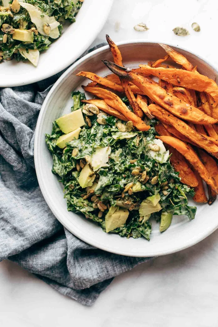 Avocado Kale Caesar Salad