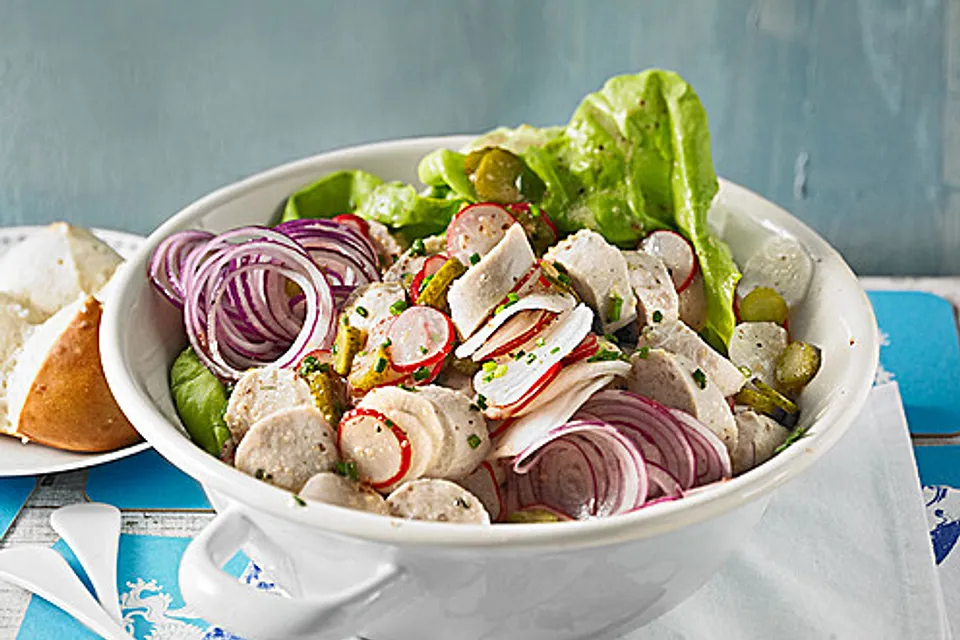 Rettich-Weißwurst-Salat