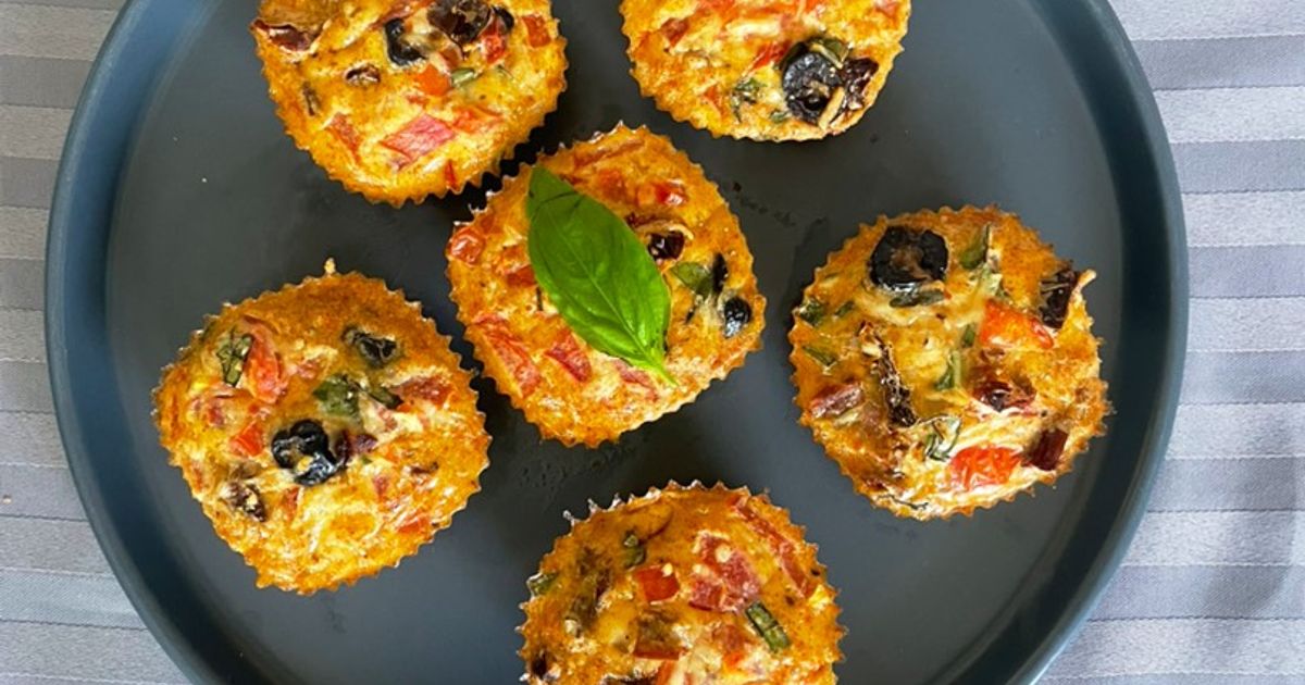 Muffins aux œufs et tomates
