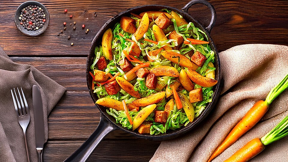 Herzhafte Schupfnudelpfanne
