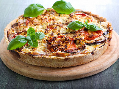 Quiche aux légumes et au chèvre