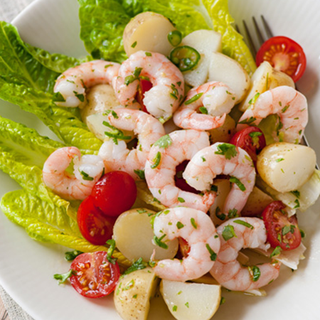 Kicking prawn salad