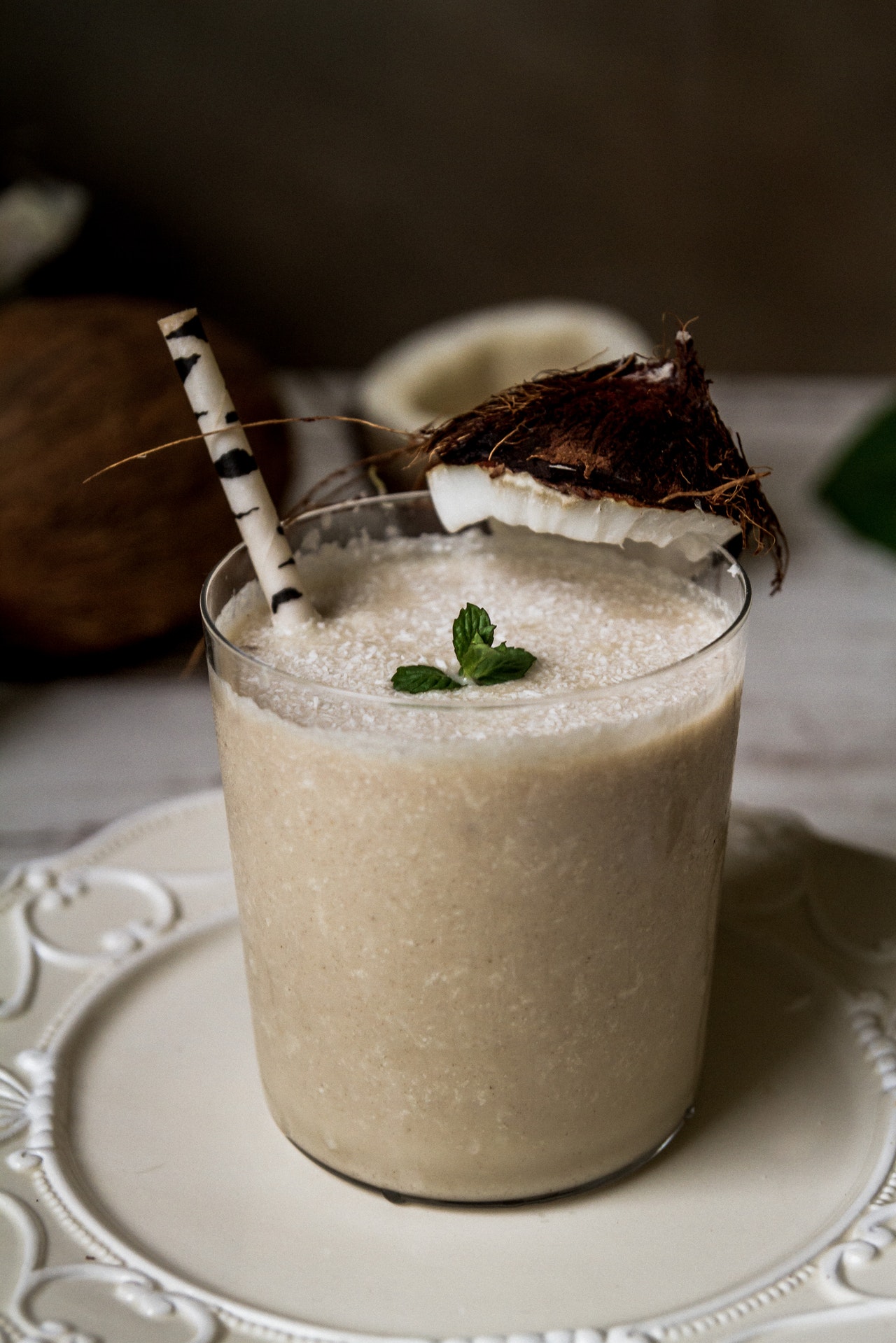 Batido de coco y plátano