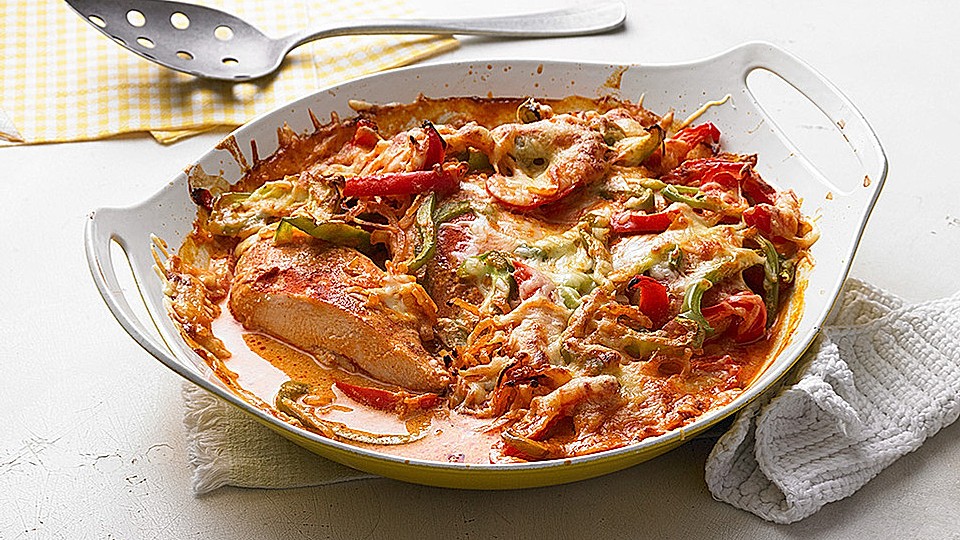 Paprika-Sahne-Hähnchen