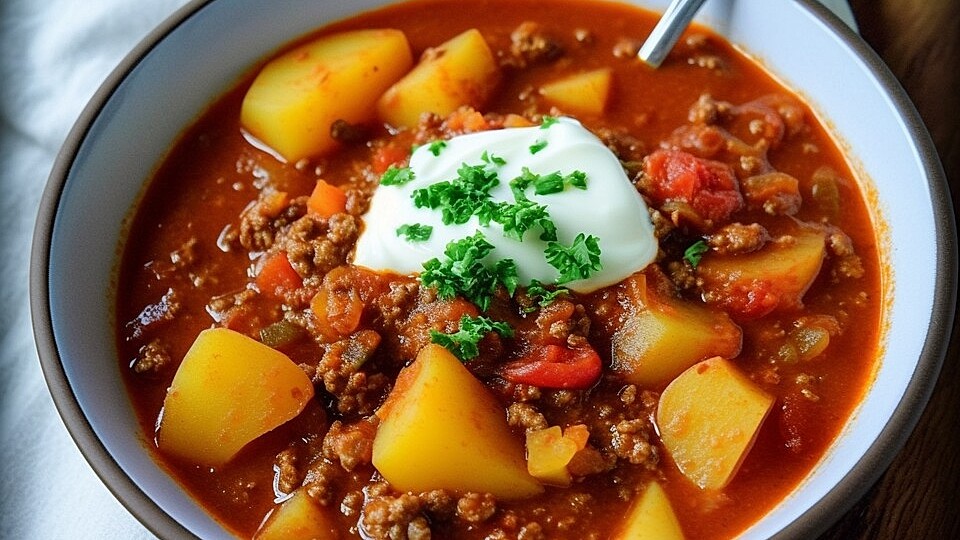 Bauerntopf – Eintopf mit Hackfleisch und Kartoffeln